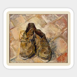 Van Gogh’s Shoes: 1888 | Art By Van Gogh Sticker